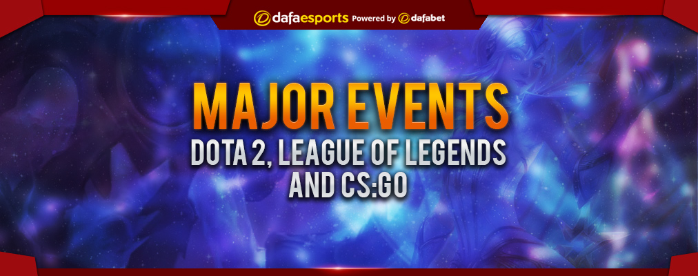 Mark your calendars! Upcoming Major Esport Events